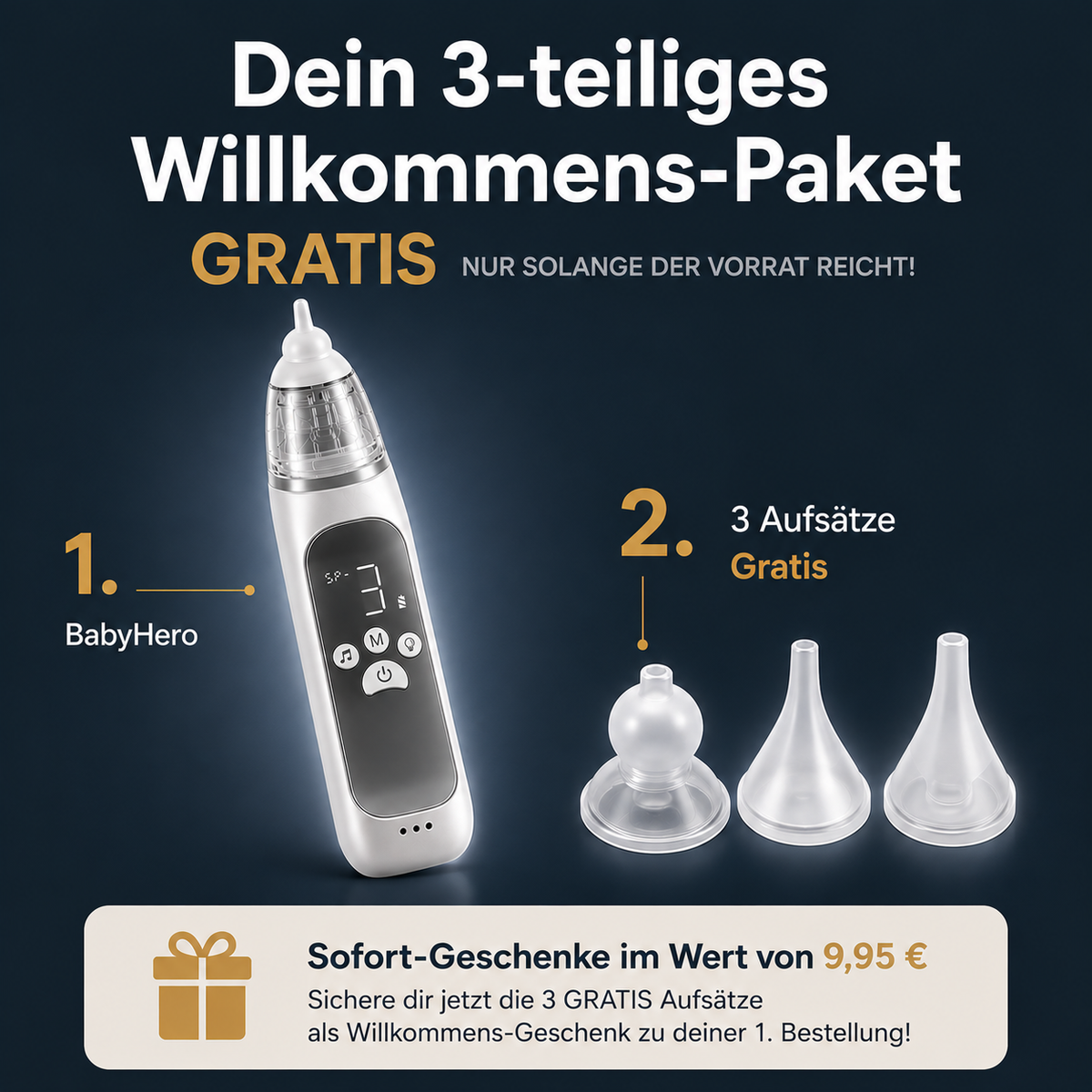 BabyHero | Automatisierter Kinder Nasensauger