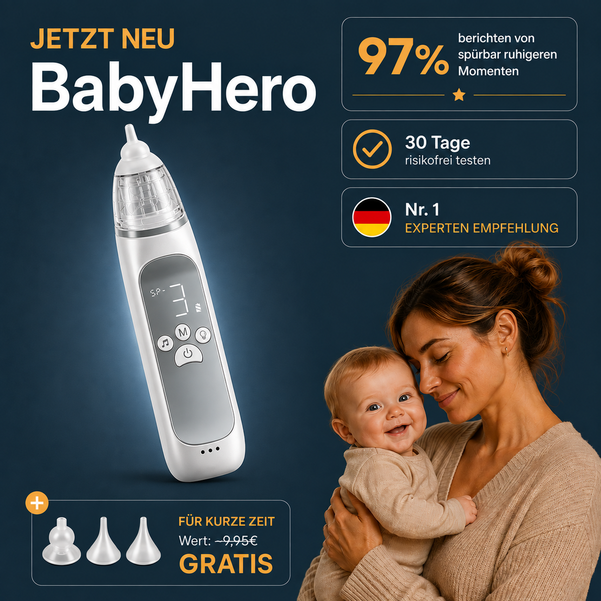 BabyHero | Automatisierter Kinder Nasensauger