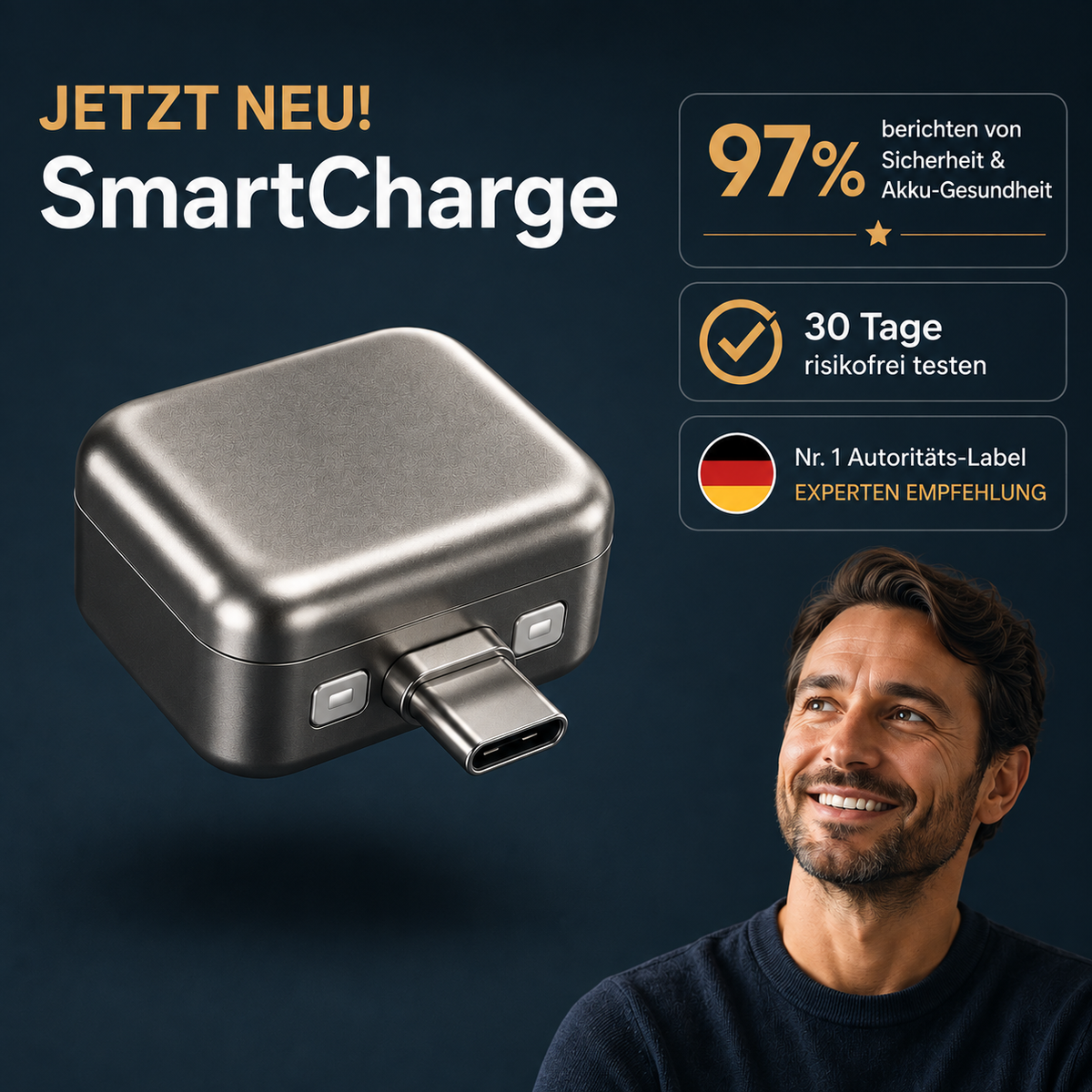SmartCharge | Automatische Abkopplung & Anti-Überhitzung