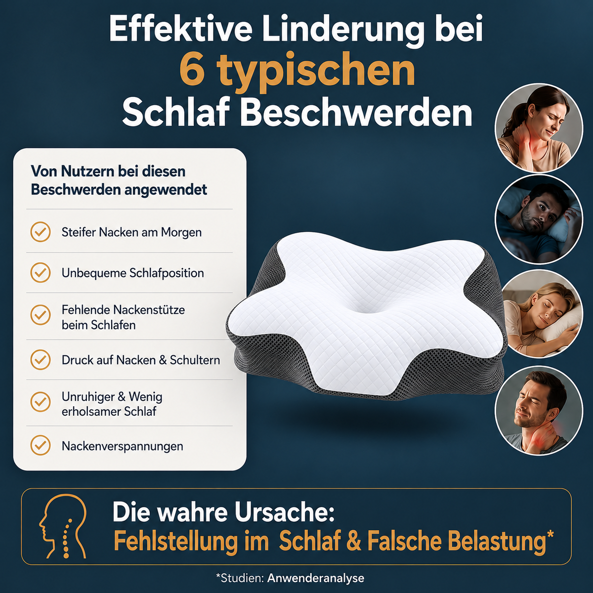 OrthoPillow | Kopf- & Nackenstützkissen
