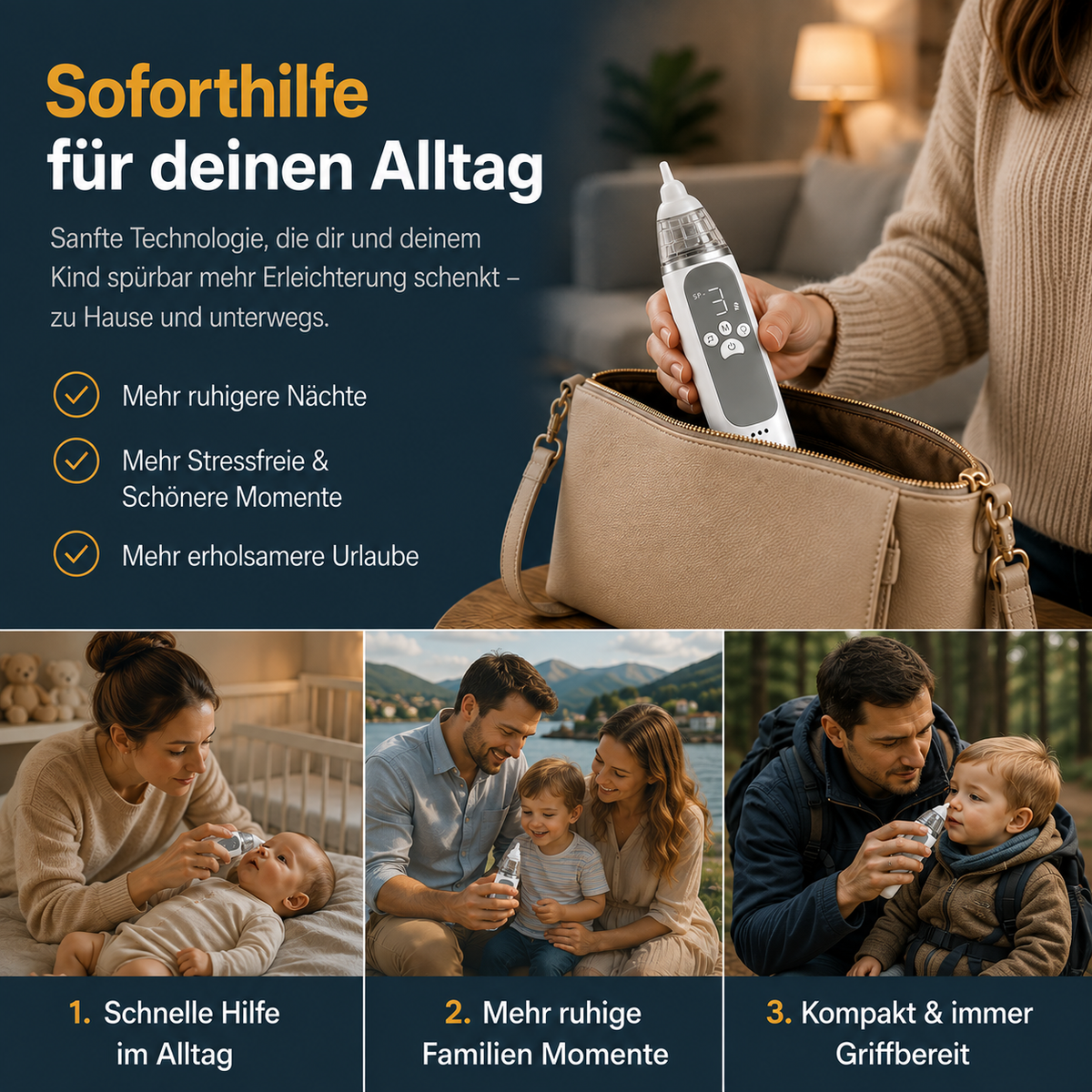 BabyHero | Automatisierter Kinder Nasensauger