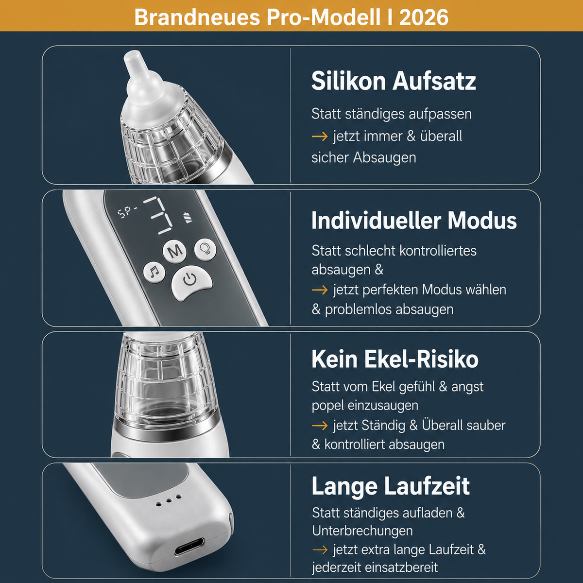 BabyHero | Automatisierter Kinder Nasensauger