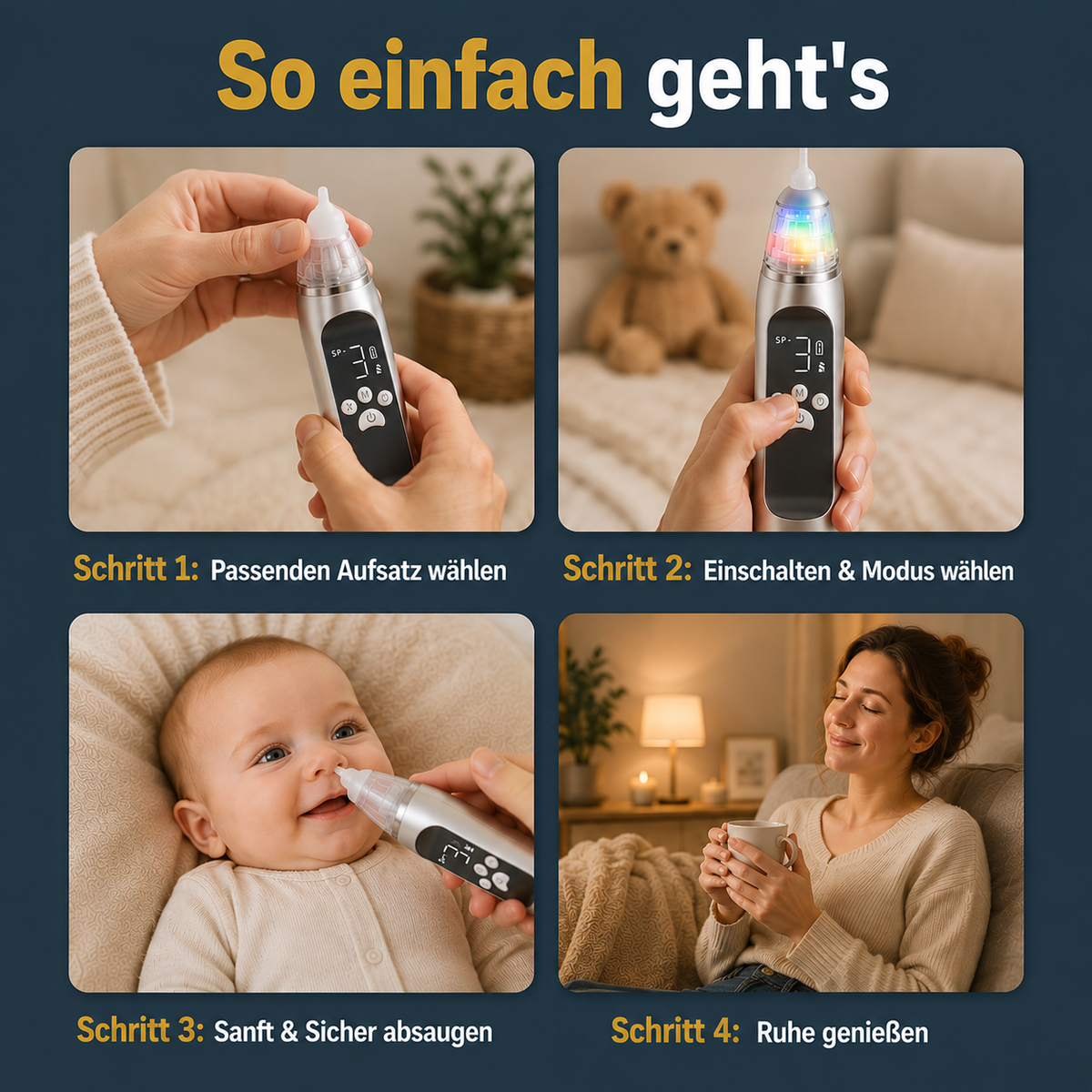 BabyHero | Automatisierter Kinder Nasensauger