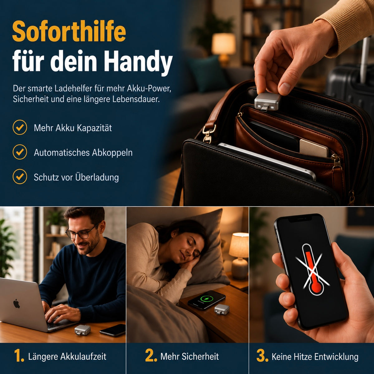 SmartCharge | Automatische Abkopplung & Anti-Überhitzung